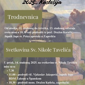 Župna svetkovina Župe sv. Nikole Tavelića u Kustošiji